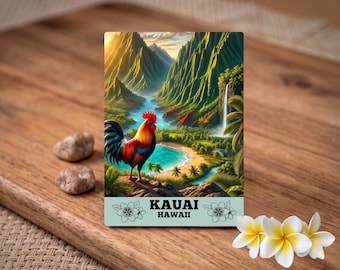 Kauai Hawaii Magnet: Rooster Souvenir