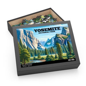 Puzzle, Yosemite National Park, 500 Pieces, Unique Jigsaw, Family, Adults, Kids, National Parks, California