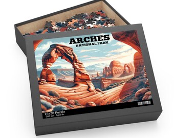Puzzle, Arches National Park, 500 Pieces, Unique Jigsaw, Family, Adults, Kids, National Parks, Utah