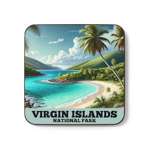 Personalized Virgin Islands National Park Magnet: Glossy MDF, 3x3&quot;