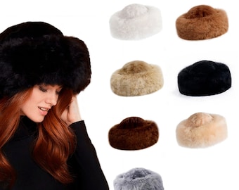 Baby Alpaca Fur Hat | Fluffy Cossack Winter Cap, Handmade in Cusco Peru