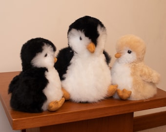 手作りベビーアルパカペンギンぬいぐるみ、ペルー産ファー - Etsy 日本