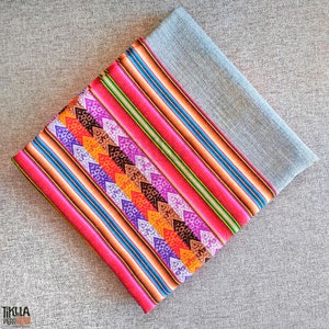 Colorful fabrics/Peruvian blanket/aguayo ethnic textile/cusco fabric/peruvian fabric/boho fabric/decoration/wedding gift