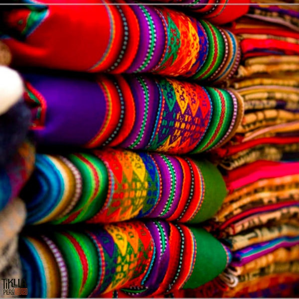 Andean Peruvian blanket | Bohemian Fabric | Peruvian Andean Tablecloth | Inca blanket | Aguayo Textile |Bohemian Blanket |Wedding Decoration