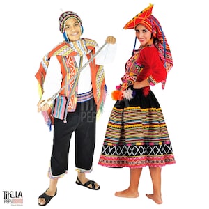 Traje tradicional peruano, traje de valicha, traje típico de valicha, vestido tradicional peruano, ropa tradicional peruana para bailes