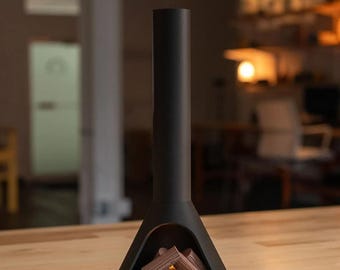MCM Incense Fireplace: Mid-Century Modern Design