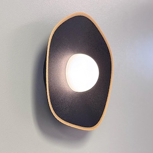 Dual Color Pearl Wall Light Sconce with Rechargeable Dimmable LED, Modern Design for Bedroom & Living Room Decor | Renter Friendly