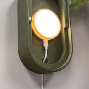 Applique murale Mori - Inspirée de Japandi, éclairage LED à intensité variable, sans fil et rechargeable avec fixation DZN image 9