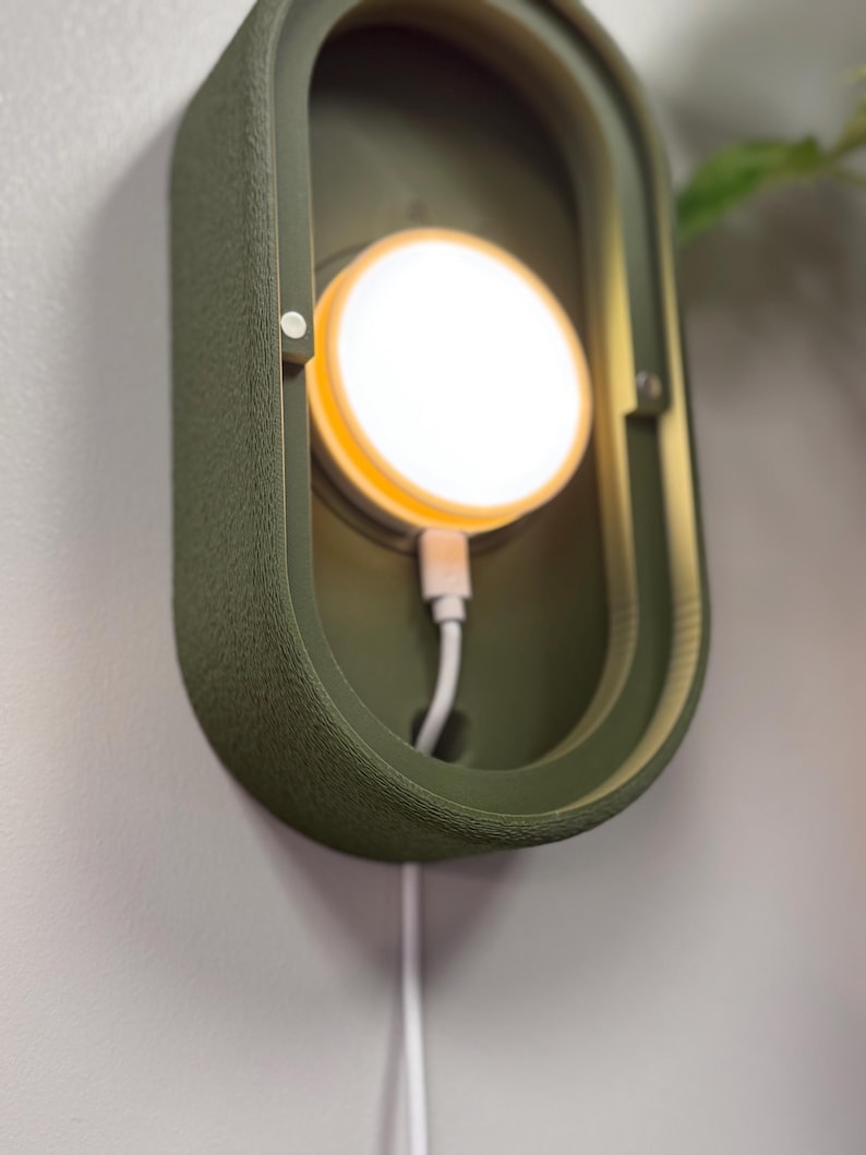 Applique murale Mori - Inspirée de Japandi, éclairage LED à intensité variable, sans fil et rechargeable avec fixation DZN image 9