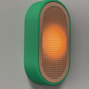 Applique murale Mori - Inspirée de Japandi, éclairage LED à intensité variable, sans fil et rechargeable avec fixation DZN Grass Green