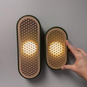 Applique murale Mori - Inspirée de Japandi, éclairage LED à intensité variable, sans fil et rechargeable avec fixation DZN image 20