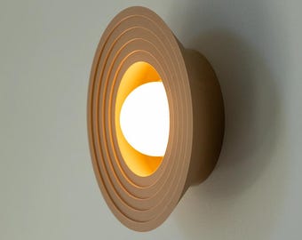 Solstice Wall Sconce with Dimmable LED: Modern Minimalist Rechargeable Light