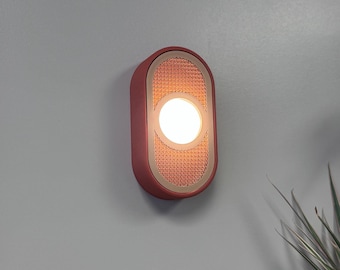 森ドットウォールランプ｜ジャパンディ風デザイン、ワイヤレス充電式LEDライト付き
