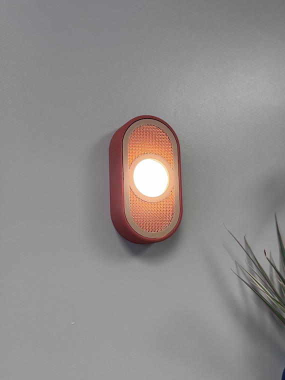 Mori Dot Wall Sconce — Japandi-inspired, Dimmable LED, Cordless