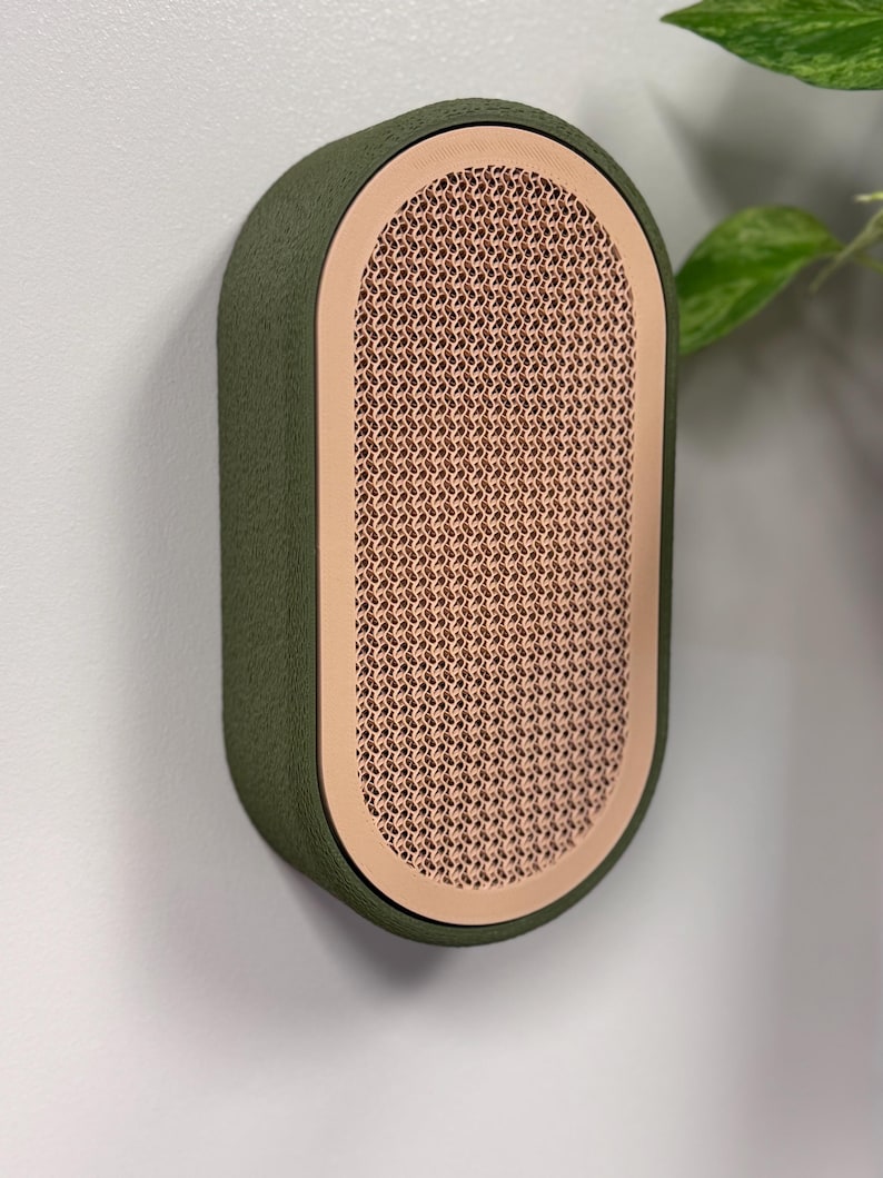 Applique murale Mori - Inspirée de Japandi, éclairage LED à intensité variable, sans fil et rechargeable avec fixation DZN Dark Green