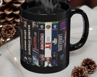 Stephen King VHS Movie mug, Horror Mug, Vintage Mug, VHS, Cool Gifts for him, Cool Coffee Mug, Tea Cup, Gifts, coffee mugs, US Shipper