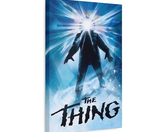 The Thing Canvas Movie Poster Print, Kurt Russell, Movie Poster, 80's Horror Movie Poster, 80s Movie Poster, Sci Fi Movie Poster, horror fan