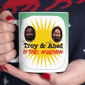 Mug Troy & Abed in the Morning, Mug communautaire, Mug communautaire drôle, Mug drôle, Cadeaux drôles pour lui, Mug à café drôle, Cadeau drôle