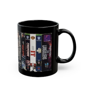 Stepen K1ng VHS Movie mug, Horror Mug, Vintage Mug, VHS, Cool Gifts for him, Cool Coffee Mug, Tea Cup, Gifts, US Shipper