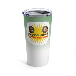 Gobelet de voyage Troy and Abed in the Morning 20 oz, tasse communautaire, communauté, tasse de voyage, cadeau communautaire, cadeaux pour lui, expéditeur américain