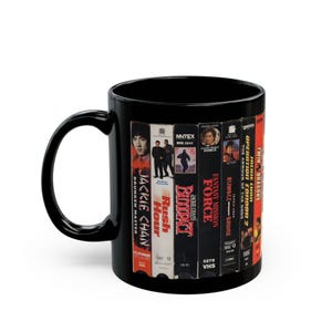 J@ckie Ch@n VHS Movie mug, Jackie Chan Mug, Vintage Mug, VHS, Cool Gifts for him, Cool Coffee Mug, Tea Cup, Gifts, US Shipper