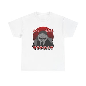 Maglietta MF DOOM - TUTTO MAIUSCOLO - Siamo condannati - Felpa con cappuccio esistenziale divertente - Giorno del giudizio - Umorismo sull&#39;apocalisse - Maglietta hip hop - mf Doom Streetware
