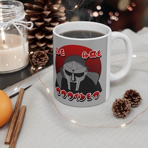 MF DOOM Mug - ALL CAPs - We are Doomed - Funny Existential Hoodie - Doomsday - Apocalypse Humor - Hip Hop Mug - og mf Doom Coffee/Tea Mug