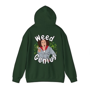 Broad City Ilana - Weed Genius - Pot Stoner Hoodie - Stoner Accessoires - Grappig Wiet Shirt - Broad City Hoodie - Cannabis Hoodie voor volwassenen