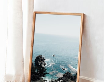 California Coast, California Coast Art, Highway 1 Digital Print, Big Sur Digital Print, Travel Poster Big Sur, Big Sur Printable Art