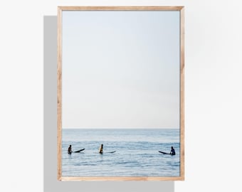 Die drei Amigos, Surfer Digitaldruck, Surf Wandkunst, Küsten Surf Dekor, Surf Fotografie Druck, Boho Surf Dekor, minimalistisch