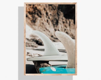 Logs, Surfer Digital Print, Surf Wall Art, Coastal Surf Decor, Surf Photography Print, Boho Surf Decor, Minimalist