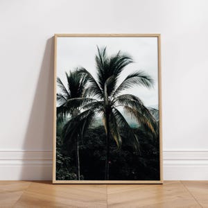 Palms, Tropical Palm Tree Print, Palm Tree Wall Art, Palm Tree Digital Art, Tropical Decor, Coastal Palm Tree Print, Mexico Palm Tree Print