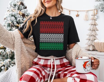Funny Hidden Message Ugly Christmas Sweater T-Shirt, Funny Christmas Shirt, Christmas Gift, Christmas Outfit, Funny Couples Christmas Gifts