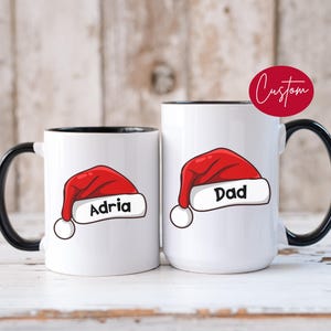Personalized Christmas Mug with Custom Name, Custom Christmas Mugs, Matching Family Christmas Gifts, Christmas Coffee Cup, Custom Coffee Mug