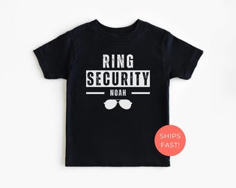 Custom Ring Bearer & Flower Girl Shirts, Personalized Kids Wedding Party Tees, Page Boy and Flower Girl Shirts, Bridal Party Proposal Gift