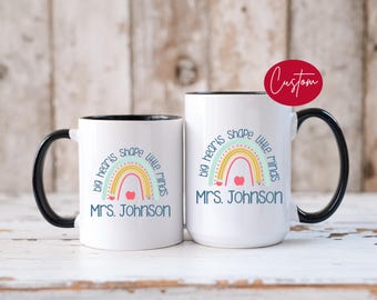 Presente personalizado para professor com nome personalizado, caneca personalizada para professor, presente de agradecimento ao professor, presente de volta às aulas, presente de fim de ano letivo