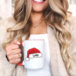 Personalized Christmas Mug with Custom Name, Custom Christmas Mugs, Matching Family Christmas Gifts, Christmas Coffee Cup, Custom Coffee Mug