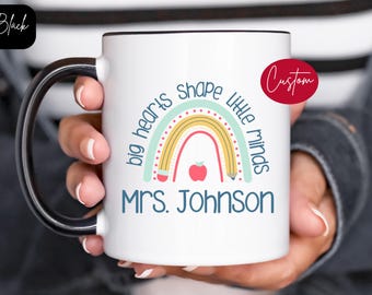 Presente personalizado para professor com nome personalizado, caneca personalizada para professor, presente de agradecimento ao professor, presente de volta às aulas, presente de fim de ano letivo