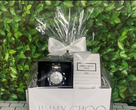 Luxury Men's Gift Bundle with Cologne, Watch & Keepsake Box