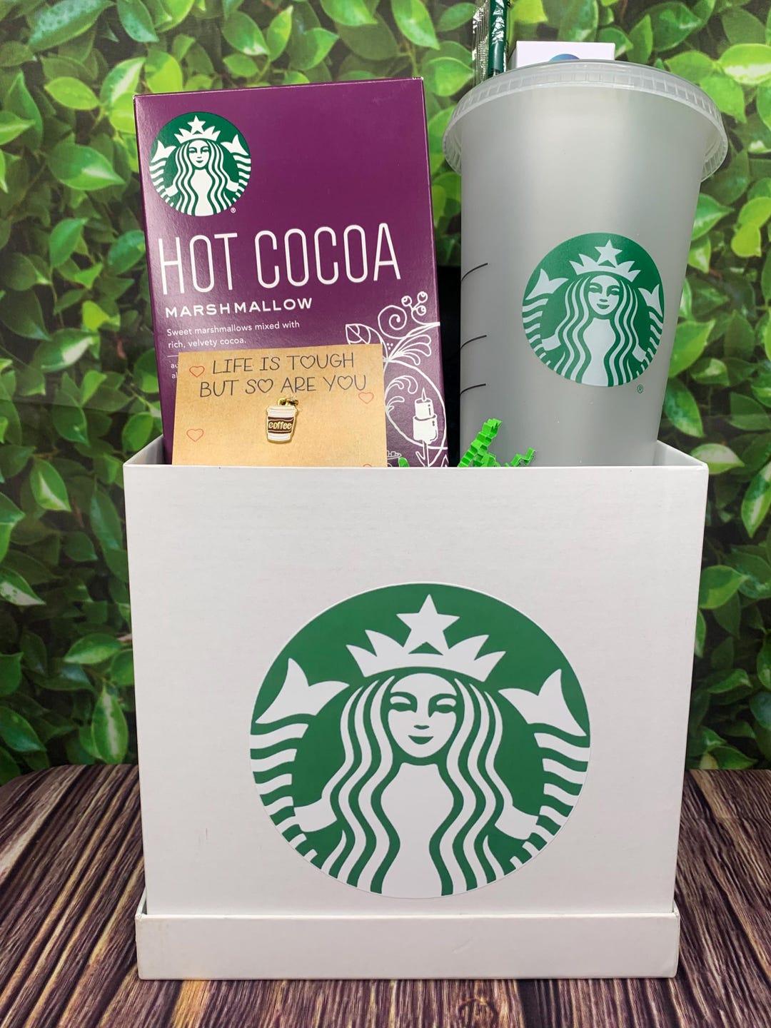 Starbucks Lover Gift Box, Hot Cocoa, Reusable Cup & Frother - Etsy