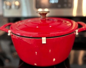 Dutch Oven Lid Protector Clips: Cast Iron Cookware Rim Protection (Set of 6)