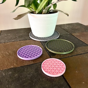 Plant tray - unique design, multiple sizes, indoor plants, humidity tray, pot saucer, plant plate and drainage tray