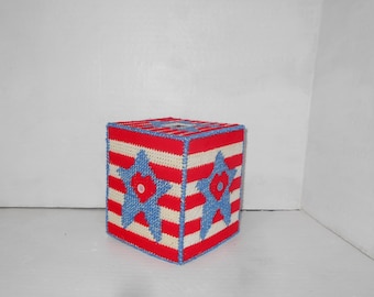 Cubierta de caja de pañuelos patriótica