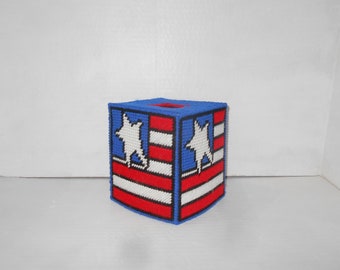 Cubierta de caja de pañuelos patriótica