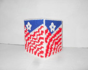 Funda para caja de pañuelos patriótica