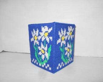 Funda para caja de pañuelos con forma de flor