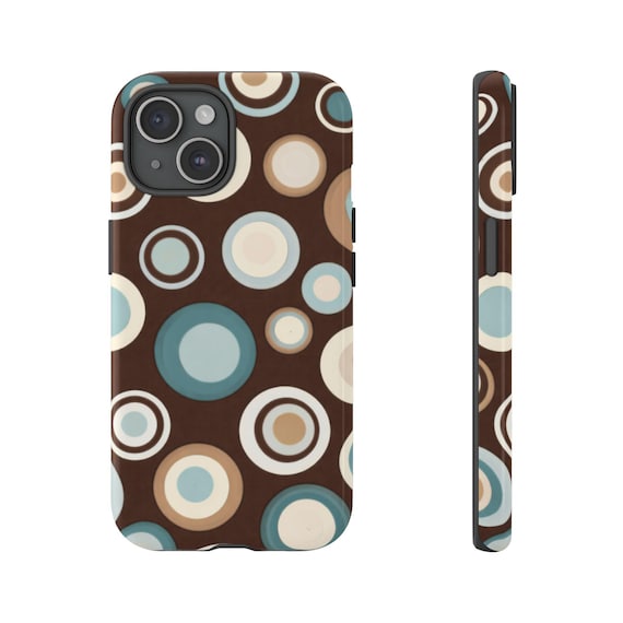 2000s Nostalgia Phone Case, Y2K Childhood Pattern Circles iPhone 17/16/15/14 Case, Retro Samsung Case, Trendy Vintage Aesthetic Phone Case
