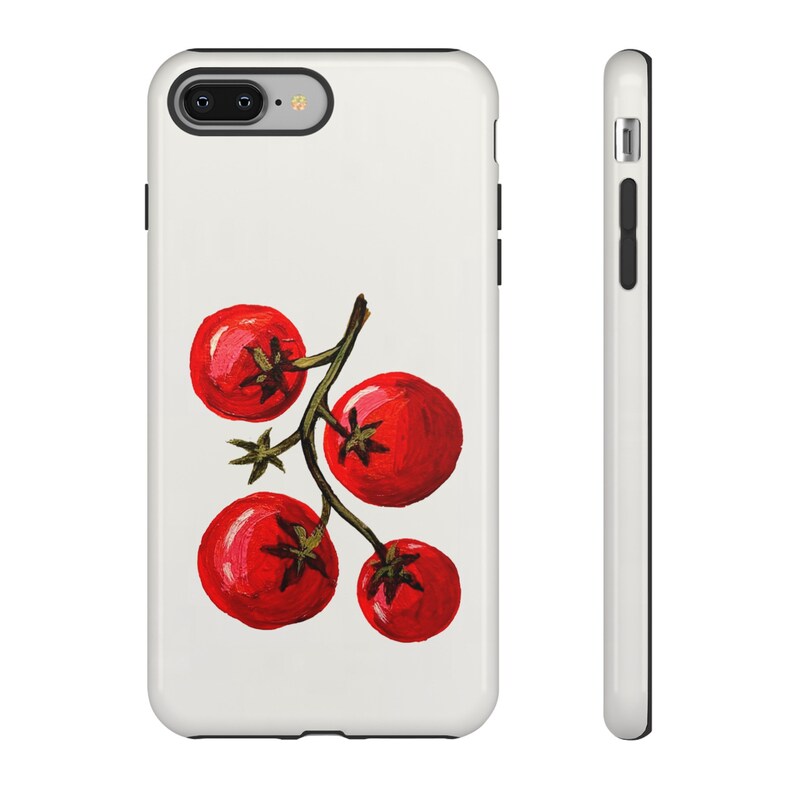 Hand Painted Tomato Girl Summer Phone Case Italian Summer Fruit | iPhone 16/15/14/13/12/11 Pro Max | Galaxy S23/S22/S21 Ultra | Pixel 6/7/8 image 4