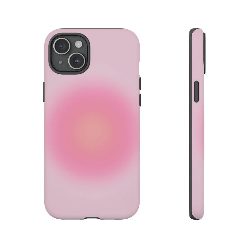 Custodia per telefono Aura rosa, custodia per telefono alla moda / iPhone 17/16/15/14/13/12/11 Pro Max / Galaxy S23/S22/S21 Ultra / Pixel Cute, Preppy, custodia aerografo immagine 6