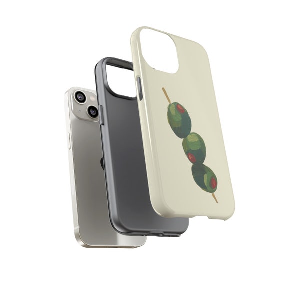 Hand Painted Olive Phone Case, Dirty Martini Tough Phone Case | iPhone  17/16/15/14/13/12 Pro Max XR | Galaxy S23/S22/S21 Ultra | Pixel 6/7/8 - Etsy